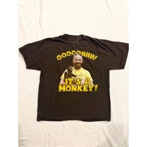 The Hangover Part II Alan It's A Monkey Graphic T-Shirt Brown Mens XL Movie Tee